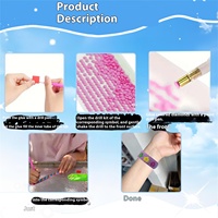 5D EVA Diamant Peinture Bracelets Kit DIY Dot Artisanat Matériel pour Enfants Creative Pâte Bracelets Jouets