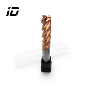 Wholesale OEM/ODM 4 Flutes Tungsten Carbide Endmill Corner Radius Unequal Spiral Unbalanced 45 Helix HRC55 AlTin Coated - Product Image 6