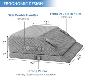 <span class=keywords><strong>La</strong></span> espuma de reposapiés de espuma viscoelástica de alta densidad superior alivia y recupera <span class=keywords><strong>la</strong></span> almohada de cuña <span class=keywords><strong>para</strong></span> lesiones de pies y tobillos - Product Image 3