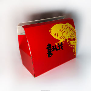 Boîte en papier portable en forme de <span class=keywords><strong>maison</strong></span>, boîte d'emballage en papier rustique pour pâtisserie avec logo, boîtes en papier personnalisées - Product Image 1