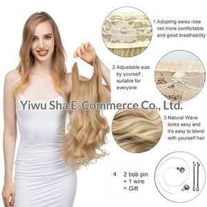 AliExpress Vente Flash Perruque à cheveux en ruban adhésif pour femme, sans trace, à clipser, double trame, style européen - Product Image 1