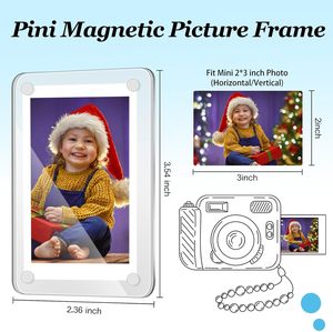 Support de réfrigérateur personnalisé en acrylique transparent robuste pour Fujifilm Instax Mini, étanche, durable, Art Déco, pour la remise des diplômes et les événements. - Product Image 2