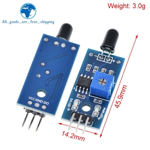 Tzt IR Hồng ngoại <span class=keywords><strong>3</strong></span> dây phát hiện ngọn lửa cảm biến mô-đun IR ngọn lửa cảm biến mô-đun phát hiện smartsense cho <span class=keywords><strong>Arduino</strong></span> - Product Image 2