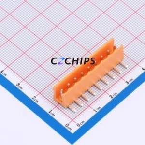 MXHT396R-3.96-09P-OE01-Cu-A Plug-in Terminal Block Bent Lead Through Hole,P=3.96mm Board-to-Board / Socket - Open 1x9P 3.96mm - Product Image 1