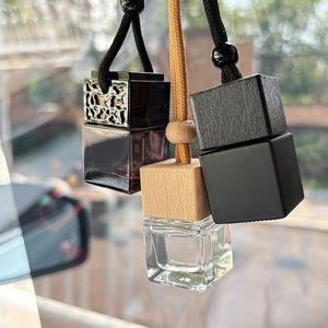 Diffuseur d'huiles essentielles de luxe 8 ml en verre carré, flacon de parfum pour <span class=keywords><strong>voiture</strong></span>, désodorisant longue durée - Meilleures ventes - Product Image 4