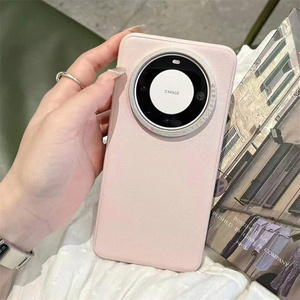 Biểu Tượng Tùy Chỉnh Ống Kính Kim Loại Khung Chống Sốc Armor Da Trường Hợp Điện Thoại Cho Huawei Mate 60 Pro Pro + RS Cuối Cùng - Product Image 6