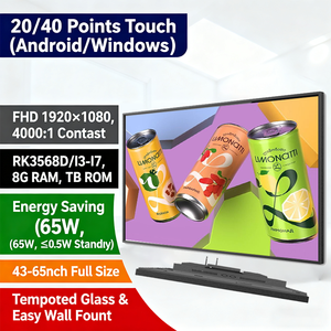 หน้าจอโฆษณาดิจิทัลระบบแอนดรอยด์ <span class=keywords><strong>AI</strong></span> ความละเอียด 4K แบบสัมผัส พร้อมระบบโฆษณาอัจฉริยะ ความสว่าง 500 นิต พร้อมระบบจัดการเนื้อหา<span class=keywords><strong>ฟรี</strong></span> สำหรับติดตั้งในลิฟต์ - Product Image 1