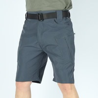 Shorts de sport OEM pour hommes, personnalisables avec logo au dos, respirants, à compression, en toile tissée élastique, style cargo décontracté, taille mi-haute, avec braguette zippée