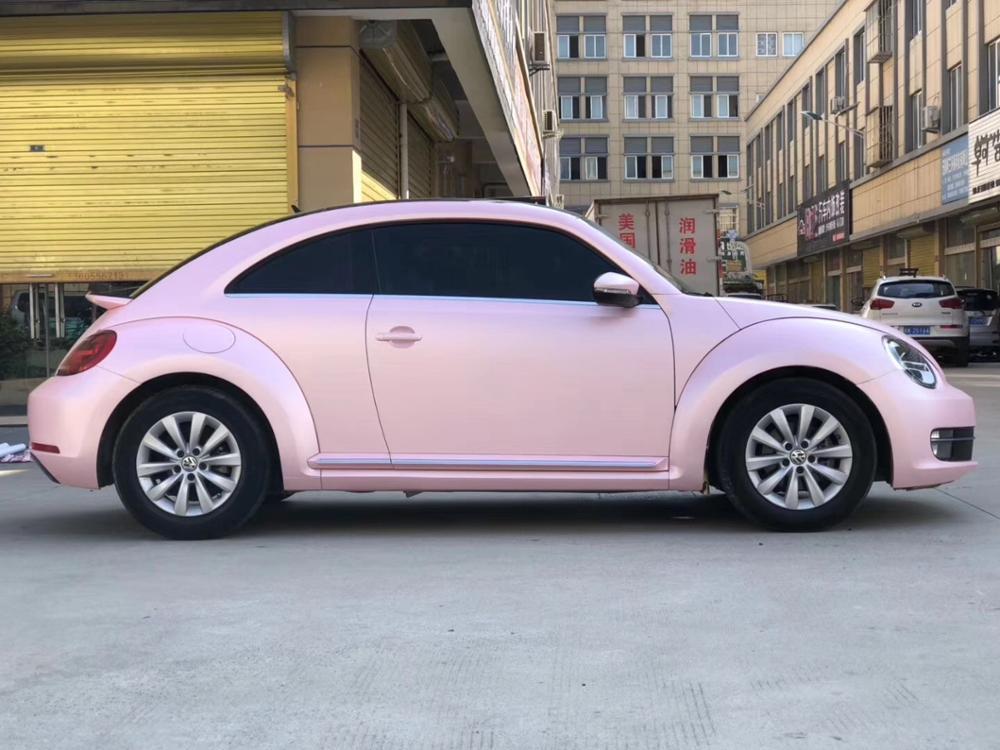 パールメタル桜ピンクカーワックスフィルム 0.14mm PVC素材 車用ステッカー