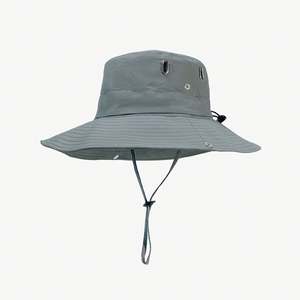 Sombrero de Pescador Plegable de Algodón de Calidad al por Mayor, Sombrero Boonie Liso de Ala Ancha con Cordón para Hombre, Patrón de Dibujos Animados Personalizado para Ciclismo - Product Image 5