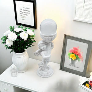 Colonna nordica romana resina eco-friendly natale scultura Desktop piccolo ornamento <span class=keywords><strong>con</strong></span> <span class=keywords><strong>ali</strong></span> carino piccolo angelo figura decorazione - Product Image 4
