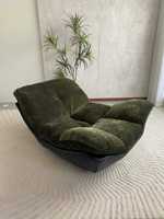 Nouvelle chaise à bascule de luxe en bois de frêne massif, fauteuil inclinable haut de gamme en cuir, pour balcon et maison