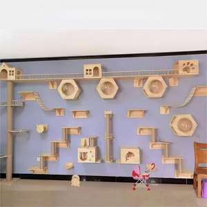 Hamac mural pour chat, étagère <span class=keywords><strong>murale</strong></span> flottante pour chat, étagères pour meubles muraux - Product Image 4