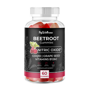 Ajude a Cardio Health Otimizar o Fluxo Sanguíneo Gomas Raiz De Beterraba Suplemento Enenrgy Raiz De Beterraba Cardio Gummy Beterraba Orgânica - Product Image 1