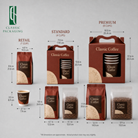 Kit de café portable pour l'extérieur avec boîte de transport, compatible réfrigérateur, filtre à café, sacs et gobelets en papier, idéal pour les voyages, personnalisation de marque par impression en héliogravure