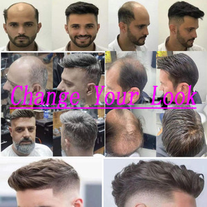 Tóc hệ thống người đàn ông Swiss ren toupee 100% Remy tóc con người đầy đủ Swiss ren tóc giả người đàn ông tóc toupee tóc thay thế hệ thống - Product Image 6