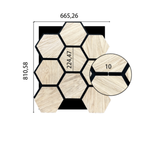 Pour KASARO Factory Direct 3D Art hexagone acoustique MDF Akupanel superbe conception de lattes de <span class=keywords><strong>bois</strong></span> pour la rénovation de la salle de conférence moderne - Product Image 2