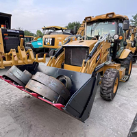 Excavator Bekas Caterpillar Cat420F Kapasitas 7 Ton Mini Loader Bekas Cat420F Backhoe Loader Mesin Pompa Cat966H