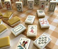 Maßgefertigte Luxuriöse Amerikanische Mahjong-Steine aus Acryl, Umweltfreundlich, Langlebig, Faltbar für Innen/Außen, Kinder-Großhandel