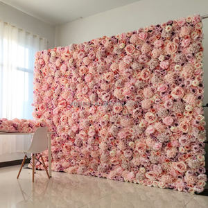 Panneau mural <span class=keywords><strong>de</strong></span> fleurs artificielles avec <span class=keywords><strong>fond</strong></span> floral personnalisé, décoration <span class=keywords><strong>de</strong></span> mariage pour les fournitures <span class=keywords><strong>de</strong></span> fête, <span class=keywords><strong>vente</strong></span> en magasin, location - Product Image 4