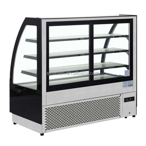 ตู้โชว์เค้กอุณหภูมิเดียวตู้เย็นกระจกเทมเปอร์สำหรับโชว์เค้ก - Product Image 4