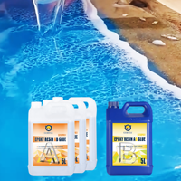 Colle liquide transparente GORVIA E325DPO31-15L+5L, résine époxy, colle AB pour dessus de table