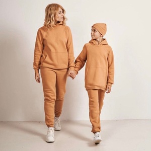 Logo personalizzato di alta qualità per bambini di età con cappuccio set tuta <span class=keywords><strong>padre</strong></span> <span class=keywords><strong>e</strong></span> <span class=keywords><strong>figlio</strong></span> abiti - Product Image 1