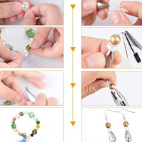 Kit de fabrication de bijoux Hobbyworker pour adultes, avec perles, fournitures, fil, pour la création de bracelets, colliers et boucles d'oreilles, idéal comme cadeau