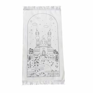Tappetino da Preghiera Islamico Turco per Bambini, Tappeto Portatile da Colorare per Preghiera Musulmana - Product Image 3