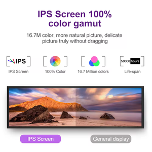 28.6 inch siêu mỏng hiển thị siêu rộng dải thanh Màn hình treo tường kéo dài thanh LCD 3840*1080 độ sáng cao góc đầy đủ - Product Image 3