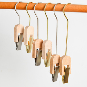 In legno massello in acrilico a clip singola negozio di abbigliamento per <span class=keywords><strong>donna</strong></span> per bambini <span class=keywords><strong>pantaloni</strong></span> clip con sciarpa cappello calzini giacca cremagliera - Product Image 1