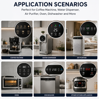 Autocollant graphique personnalisé découpé sur mesure pour panneau de commande, imprimé pour affichage de machine à café, autocollant auto-adhésif, service ODM OEM
