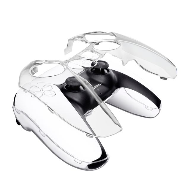 Clear Protective Shell for PS5 Controller PC Transparent Crystal Protective Case