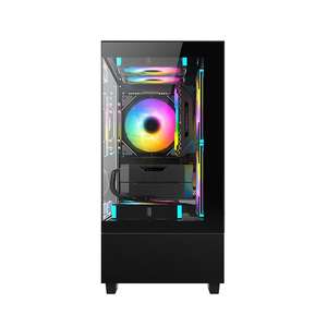 เคสคอมพิวเตอร์แบบไร้เสา สีขาว/ดำ รุ่น Sea View - เคสเกมมิ่ง MATX พร้อมกระจกนิรภัยสองด้าน และรองรับระบบระบายความร้อนด้วยอากาศ - Product Image 5