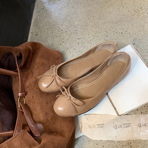Chaussures plates rétro à nœud et bout rond pour femmes, style Mary Jane à talon bas, collection 2026 - Product Image 4