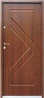 Porte d'entrée extérieure en acier et PVC composite au design moderne personnalisé avec surface finie pour villa