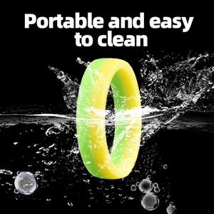 FAAK - Juego de 2 Anillos para Pene, Juguete Sexual para Hombres, Retrasa la Eyaculación, Anillo de Silicona para Agrandar y Mejorar el Pene, Suministros para Adultos, Elimina el Prepucio - Product Image 4