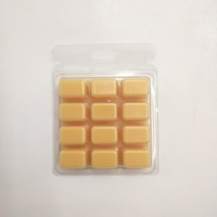 Bougies en cire de soja et cire d'abeille écologiques faites à la main, en forme d'ampoule, formes personnalisables, cubes de cire fondue design, Noël, 1 couleur personnalisée