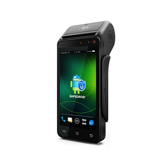 Android 13 Portable Bluetooth Handheld POS Terminal Quad-Core CPU 2GB RAM/32GB ROM Thermal Ticket Printer Supporting Barcode