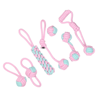 Jouets à mâcher en corde de coton écologiques MK, très demandés, durables, interactifs, de luxe, pour l'entraînement quotidien des chiens et des chats, indestructibles et mignons