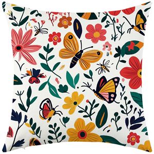 Nueva funda de almohada floral colorida y ultrasuave para sala de estar, sofá, asiento de coche, decoración de fiestas, cojín y almohada - Product Image 5