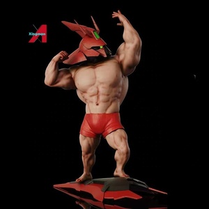Bodybuilder musclé Anime Figure LED Statue Modèle Body Art Décor Cadeau - Product Image 2