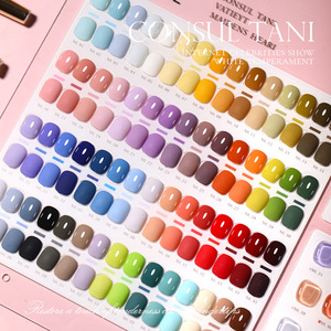 ชุดยาทาเล็บเจลยูวี 60 สี หนึ่งขวดหนึ่งสี พร้อมแผ่นโชว์สี  แบบลอกออกได้ ใช้กับหลอดไฟ LED สำหรับร้านทำเล็บ อุปกรณ์ทำเล็บเจล - Product Image 4