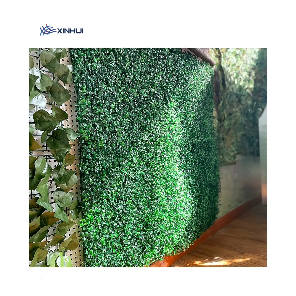 Décoration murale d'intérieur et murale avec plante artificielle en plastique, 50 m, 60x40cm, en bois de boxer