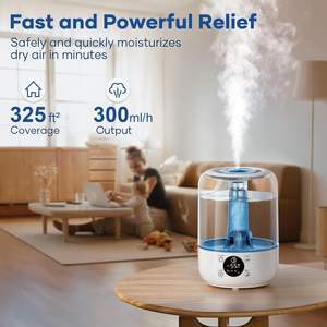 Humidificador de Aire Ultrasónico Inteligente de 4L con Luz LED, Gran Capacidad, Vapor Frío y Cálido, para el Hogar, Dormitorio, Habitación de Bebé - Product Image 2