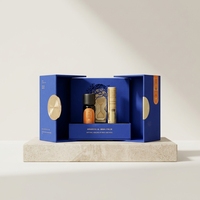 Boîte à parfum magnétique à double porte personnalisée, emballage de luxe rigide pour parfum avec insert en EVA, estampage à chaud, logo en relief, boîte cadeau