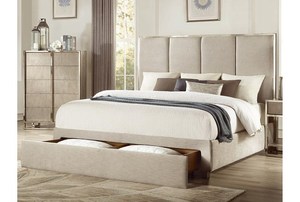 True Quality <strong>Beautiful</strong> Queen Size Bedroom Furniture Luxury Double Modern <strong>Bed</strong> New Type - Product Image 4