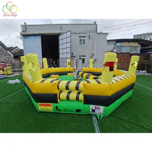 Popular 8 Person Toxic Inflatable meltdown inflatable wipeout extreme party game
