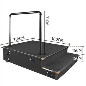 Podio de conductor móvil MUS085 Yinyu con ruedas de bloqueo para un movimiento fácil y estabilidad durante los ensayos de orquesta y coro - Product Image 6