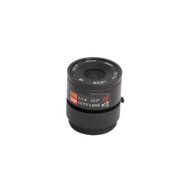 1/2.5" 6mm F1.4 3MP HD Megapixel CS Mount CCTV LENS 6mm CS Lenses